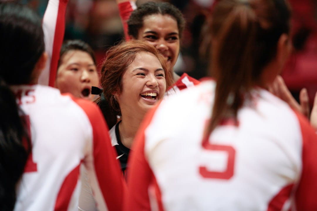 Rams volleyball team wins home game