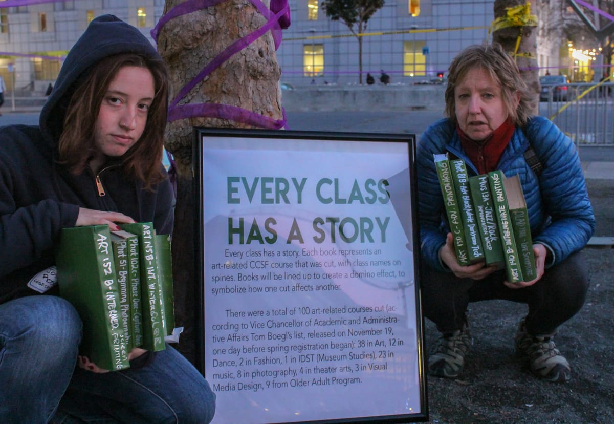 CCSF Activists Strive for Support at the Arts and Education Resource Fair