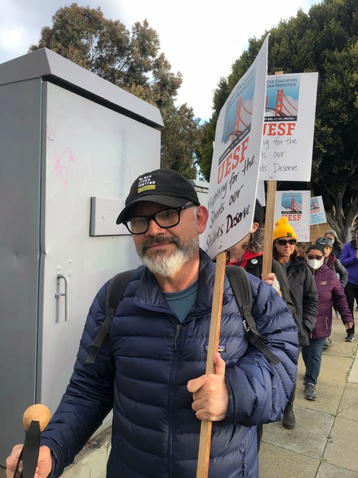 Parents, Students, and Faculty Picket at San Jose Ave. and Randall Street