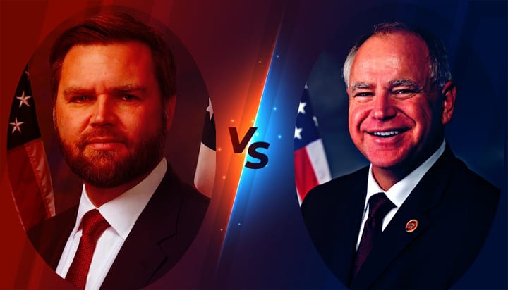 Ohio Sen. JD Vance and Minnesota Gov. Tim Walz Go Head to Head: 	Play-by-Play of the 2024 Vice Presidential Debate