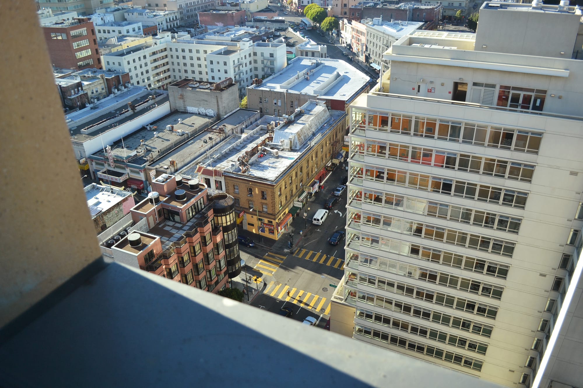 The new Chinatown Northbeach campus is 14 floors high and provides some spectacular views of San Francisco. Photo by Sara Bloomberg/The Guardsman