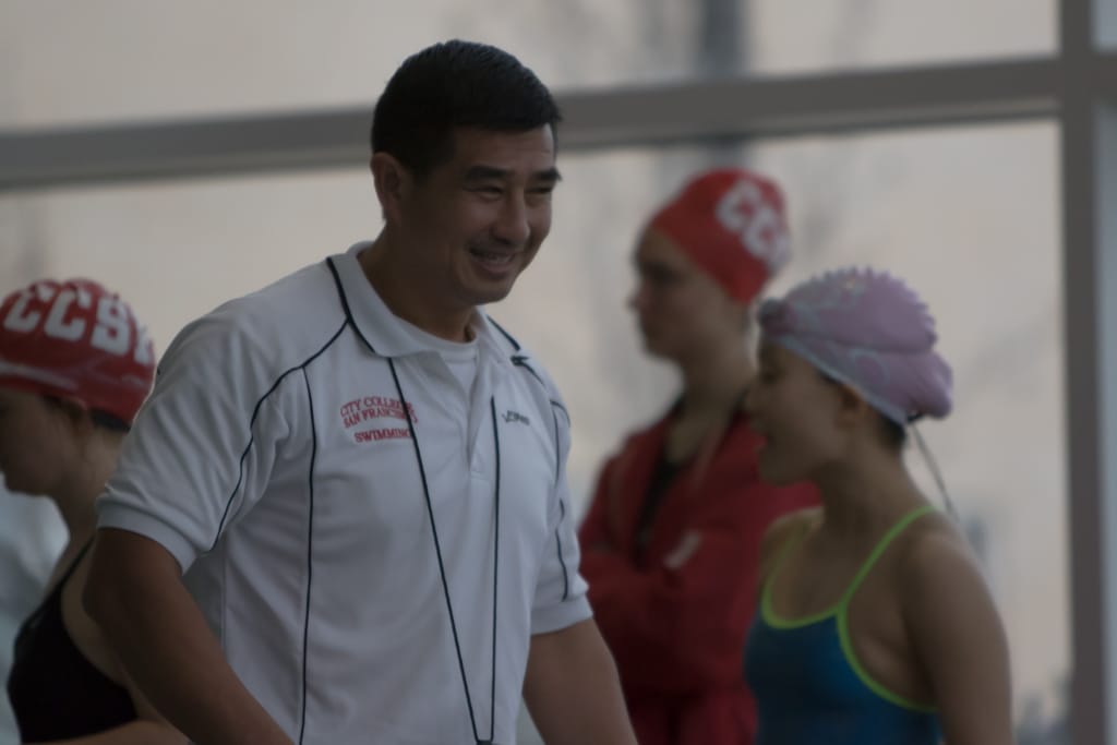 Swimming CSM Foothill Chabot Feb06 photo by Peter Wong