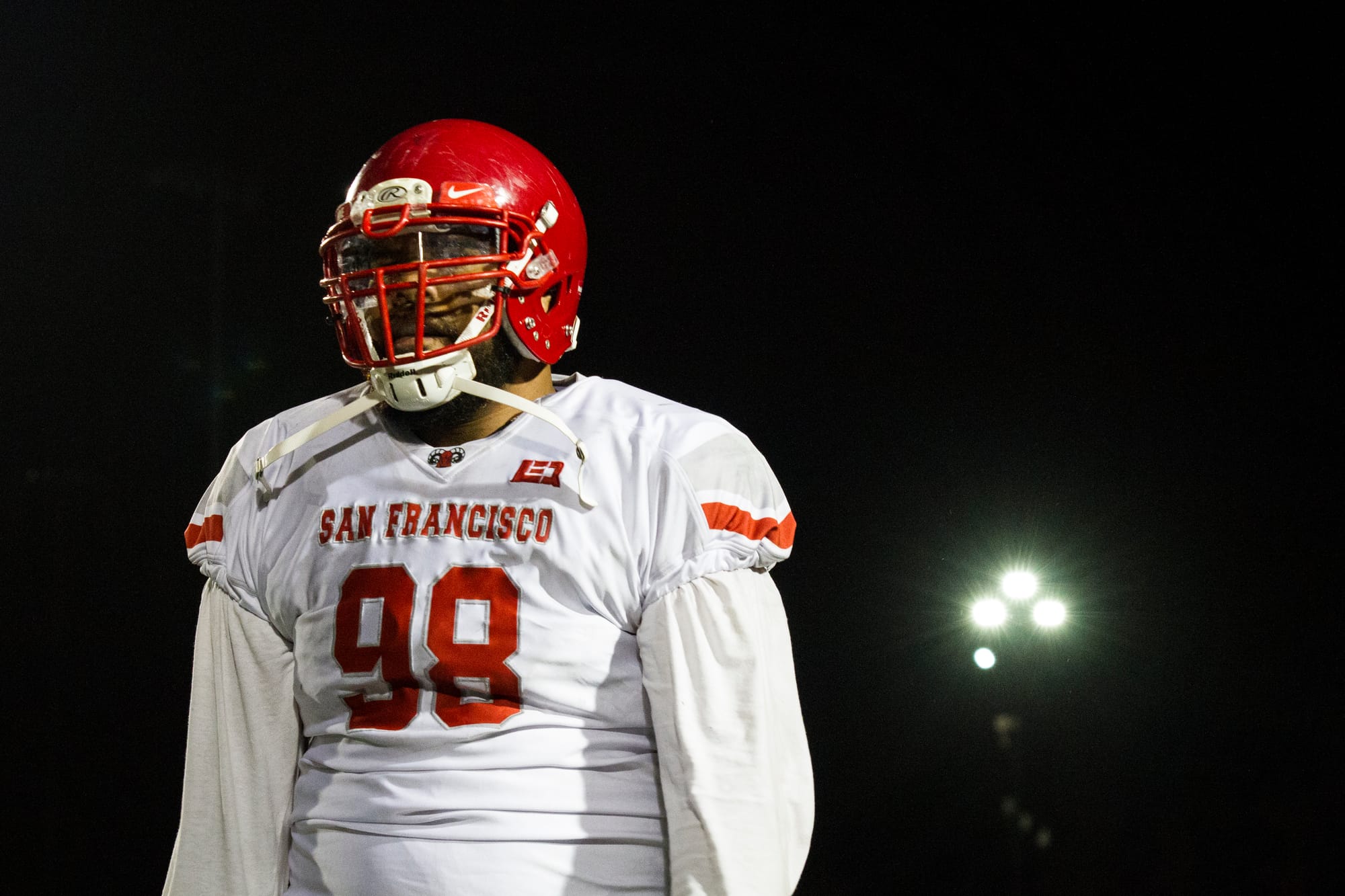 Rams defensive tackle Tevita Fehoko (Photo by Gabriela Reni/The Guardsman)