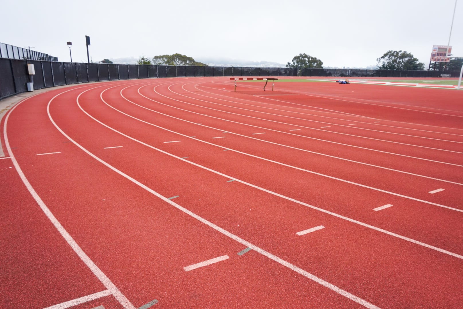 The brand new 500k track at City College of San Francisco. (Photo by Barbara Muniz.)