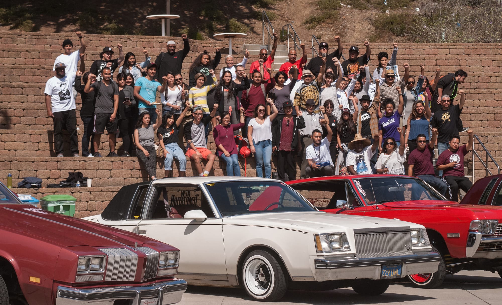DACA rally in Ram Plaza at the Ocean Campus on September 15, 2017. Photo by Franchon Smith. 