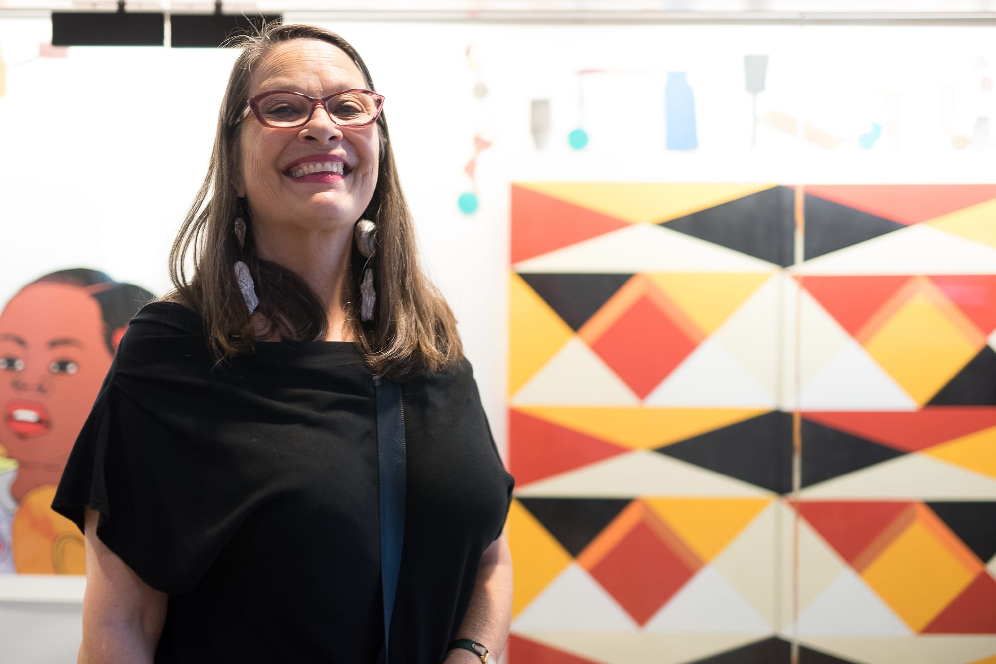 Kate Connell in Rosenberg Library. Photo taken Sept. 23, 2017 by Otto Pippenger. 