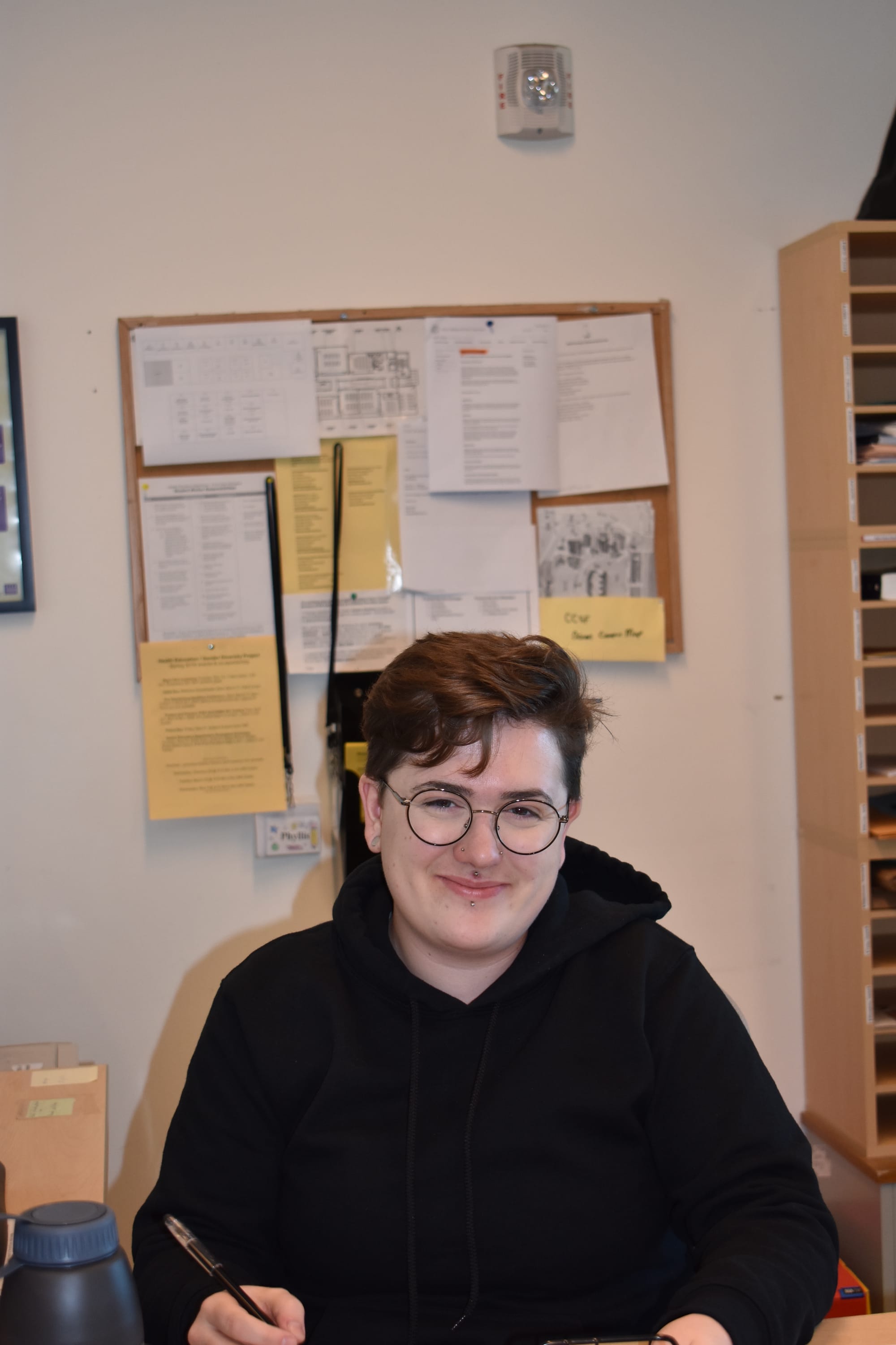  On Feb. 15, 2017 Gender Diversity Project President, Zell Komula, hosts a GDP meeting held every Thursday at 11 a.m. in MUB 301. Photo by Veronica Steiner/The Guardsman. 