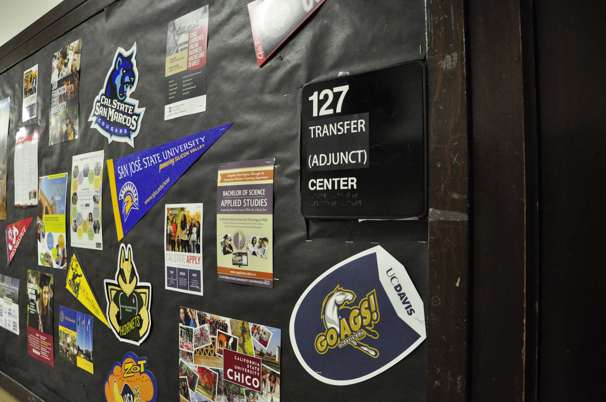 Outside of the Transfer Center. Photo by Lisa Martin/The Guardsman.